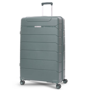 Aerolite 32” XL 144L Polypropylene (PP) Checked Luggage – Lightweight Extra Large Hard Shell Suitcase with 4 dual Spinner Wheels, TSA Lock & Waterproof Pocket – Green